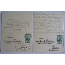 Bosnia - Hercegowina ... two double-dated double stationeries 