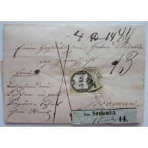 Seelowitz-letter station / 5 Kreuzer stamp