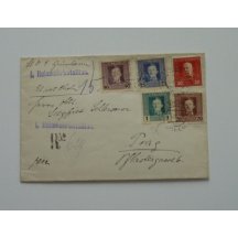 Field post letter, mixed emission of F.J and Charles