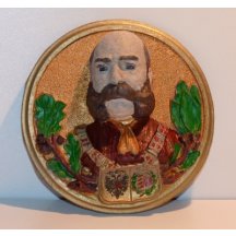 Novodobá plaketa s Františkem Josefem