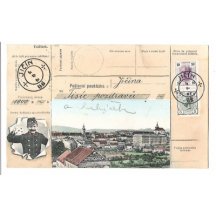 Jicin - post man and stamps of Franz Joseph