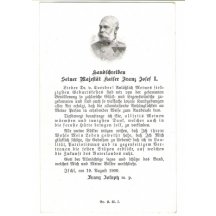 Franz Joseph wrote Write about land