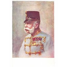 Franz Josef s vysokou černou čepicí