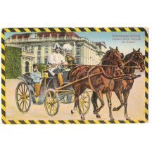 Soubor pohlednic - František Josef v kočáře 