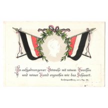 Emperor Wilhelm and flags