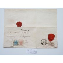 Certified letter with three - coloured evaluation 3, 6, 9 Kr. - extraordinary