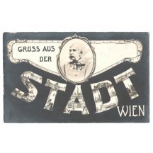 Greetings from Vienna with portrait of Franz Joseph