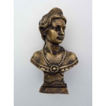 Busta císařovny Elisabeth - bronz , 13 cm
