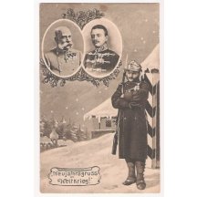 A soldier on guard , Franz Josef and Karl
