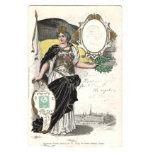 Leipzig - Franz Joseph - embossing , promotion of Hungarian stamps