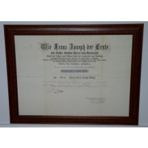  Signature of Franz Josef - CARL HAUS v HAUSEN