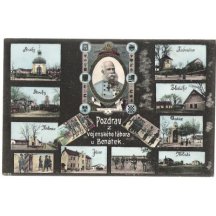 Franz Joseph and greetings from military base near Benátky