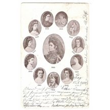 Portréty Elisabeth, mimořádná pohlednice