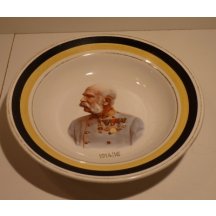 Hluboký talíř s portrétem Franz Josefa I. 