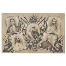 Portraits of emperor Franz Joseph , Austrian symbols
