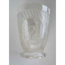 Skleněná grogovka s portrétem Františka Josefa