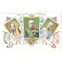 Wilhelm I. , Franz Josef I. a nastupující Wilhelm II.