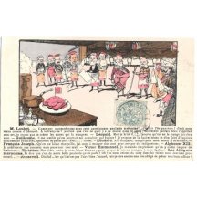 Sovereigns of Europe in discussion about dividing the world