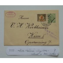 Overprint card with extraordinary stamps