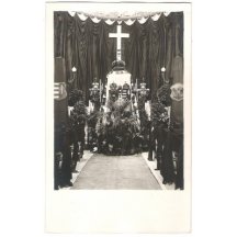 Funeral decorations in the church