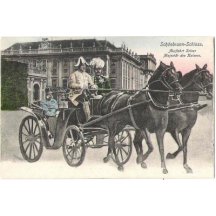 Další kolorované vydání FJ v kočáře