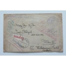 Letter evaluated with seven 5 hel and with one 10 hel stamps