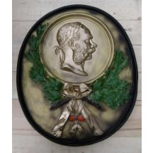 29. František Josef - sádrový portrét