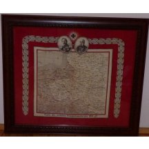 Patriotic scarf - portraits of Franz Joseph and Wilhelm