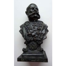 Bronz - busta Františka Josefa / třetí exemplář v museu /