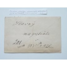 Letter evaluated with 3 times 2 kr and once with 5 kr stamps