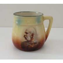 Malý bucláček portrétem císaře - Franz Josef 