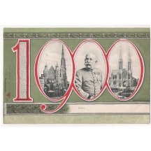 Portrait of emperor Franz Joseph - year 1900 , Vienna