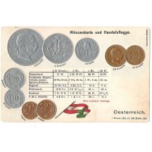 Postcards with Austrian coins 4