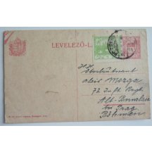 Hungarian stationery stamped 5 Heller Hradcany 