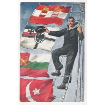 Promotional of allies - sailor and flags