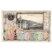 Karlovy Vary - stamps and eagle
