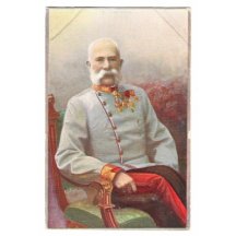 František Josef sedící v křesle