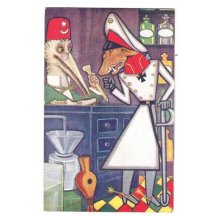 Rare caricature - crown prince and turkish sultan / RR