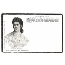 Světlý černobílý portrét císařovny Sissi