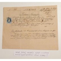 Handwritten backward recipe evaluated by 10 Kr stamp, rare!