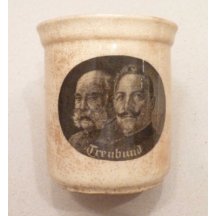 Ceramic mug and portraits of emperors