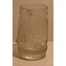 Skleněný půllitr s rakouskými symboly