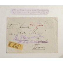 Letter evaluated with overprint emission of Jugoslavia and Serbia