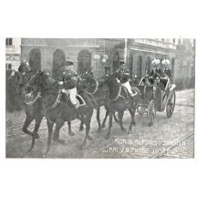 Král Alfons ze Španělska a císař Franz Josef jedou v kočáru