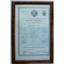 Austria - Hungary ... passport stamp 