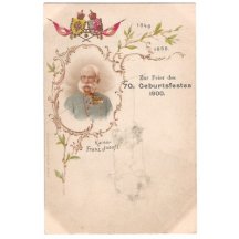 Poblahopřání k sedmdesátým narozeninám císaře Františka Josefa