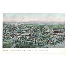 Jubilee exhibition in Prague , painted by architect František Skopalík 