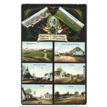 Emperor Franz Joseph and greetings from military base in Milovice