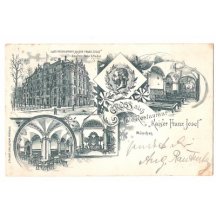 Greetings of emperor Franz Joseph from Café - Restaurant , Munich